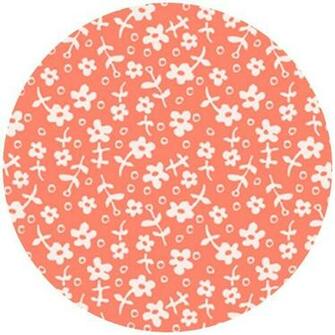 Sarah Jane Children At Play Wallpaper Flowers Coral Half Yard