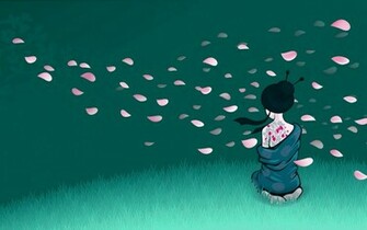 Illustration Wallpaper Maiko Geisha