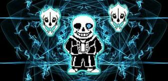 Sans And Gaster Blaster Fanmade Wallpaper By