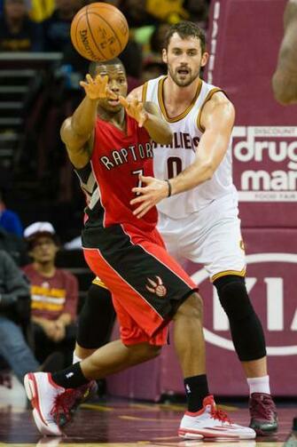 Passes Under Pressure From Kevin Love Of The Cleveland Cavaliers