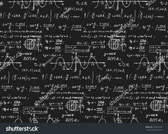 Retro Education Background Trigonometry Law Theory And