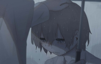 Crying Sad Boy With Umbrella N8aasekvsw41cx7c Wallpaper