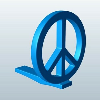 3d Peace Sign Png Hood Ornaments