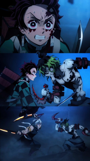 Tanjiro Tengen Vs Gyutaro Anime Cool Wallpaper