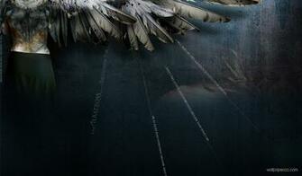Bloody Angel Wings Widescreen Wallpaper