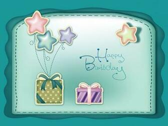 Sober BirtHDay Greeting With Cute Little Gifts Embossed On Front