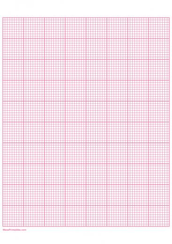 Squares Per Inch Pink Graph Paper A4 Sized Get The