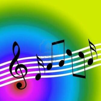 Colorful Music Notes Wallpaper Symbols Funky