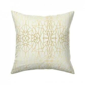 Geometric Angles Gold Cream Ivory Wallpaper On Catalan By Mlags