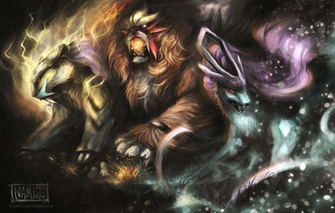 Raikou Entei Suicune By Namisis D765oda Png