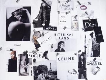Mood Board In Vintage Desktop Full HD Wallpaper