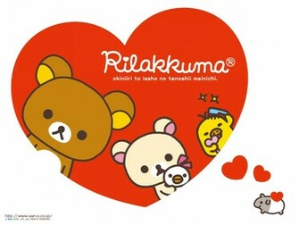 Rilakkuma Valentine Wallpaper Hello Kitty