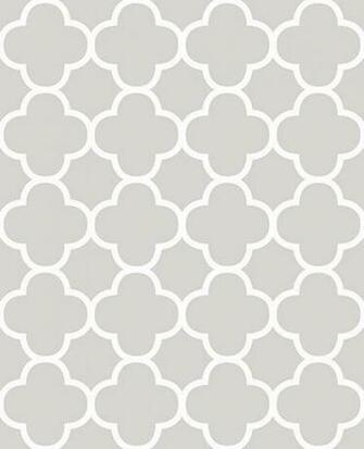Show Details For Origin Grey Quatrefoil
