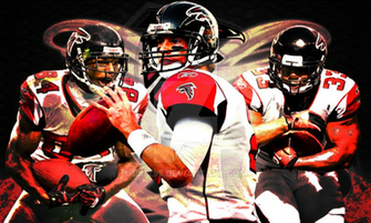 Atlanta Falcons Quarterback Matt Ryan Running Back Michael Turner