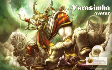 Lord Vishnu S Incarnation Narsingh Stylish 3d HD Wallpaper For