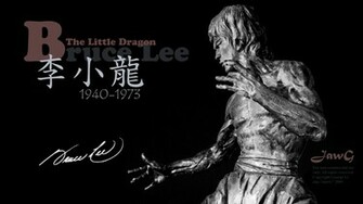 Martial Arts Bruce Lee Kungfu Black Background Wallpaper