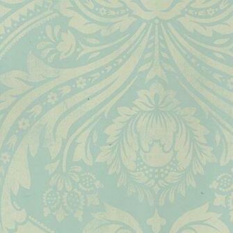 Allen Roth Teal Gold Damask Strippable Non Woven Unpasted Feature