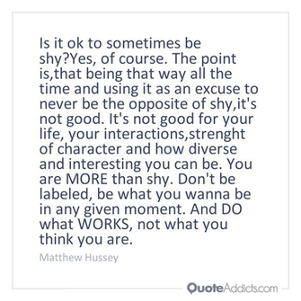 Quotes On Shy Quote Addicts