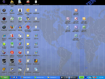 Here S Mine In Ibm Thinkpad Theme Original B F Lenovo Changed It