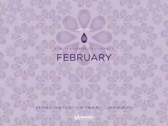 Desktop Wallpaper Calendars February Winter Time Happy