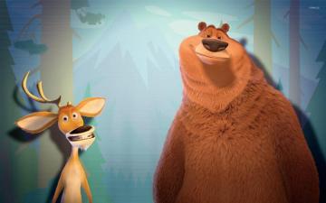 Boog And Elliot Open Season Wallpaper Cartoon