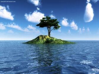 Round Lonely Tree Wallpaper Wide HD