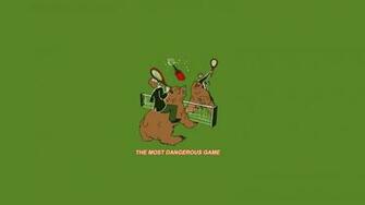 Minimalistic Funny Tennis Bears Dangerous Wallpaper