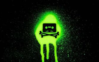 Green Skulls Wallpaper