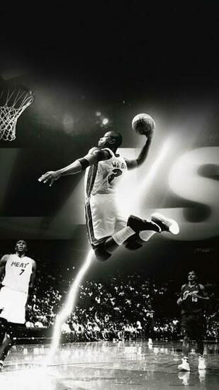 Dwyane Wade Dunk Miami Heat iPhone HD Wallpaper Ipod