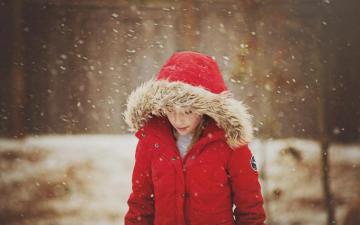 Snow Girl Child Winter Snowflakes Mood