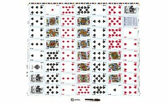 Uncut Playing Card Sheet Wallpaper