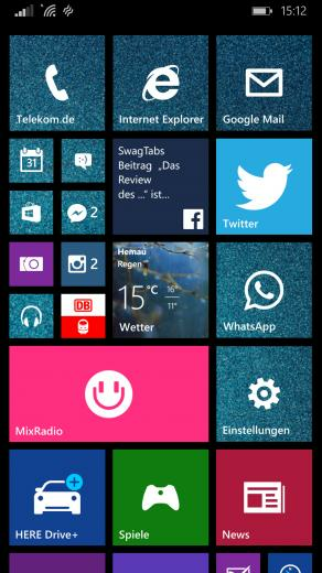 Lumia Homescreen
