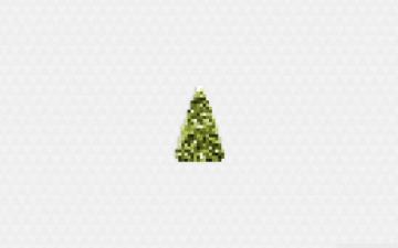 Merry Christmas Tree Daylight Ultra HD Desktop Background