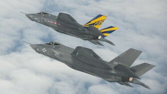 F35 Flight Navy Wallpaper