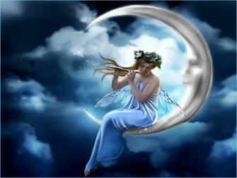 Fantasy Moon Background Wallpaper HD
