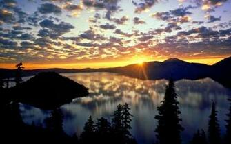 Landscape Cascade Range Oregon Mac Background Nature Wallpaper
