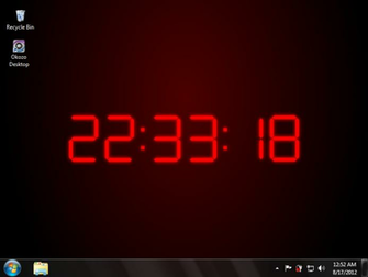 3d Digital Clock Wallpaper