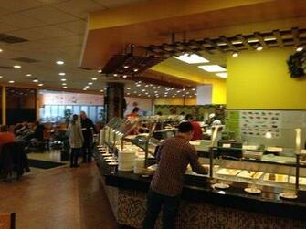 Akron Oh A Very Large And Good Buffet Of Sashimi Sushi Rolls By