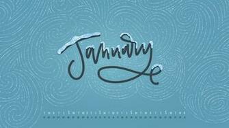 January HD Calendar Wallpaper