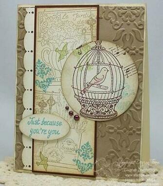 Vintage Birdcage Wallpaper