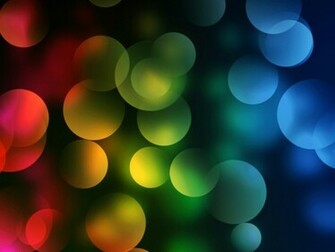 Colorful Bubbles Wallpaper Rainbows Bokeh
