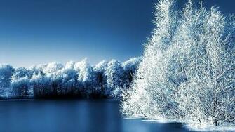 Winter Lake Landscape Snow Picture High Definition Wallpaper