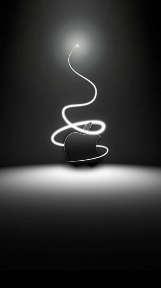 White Light Swirl Amazing Apple HD iPhone Wallpaper
