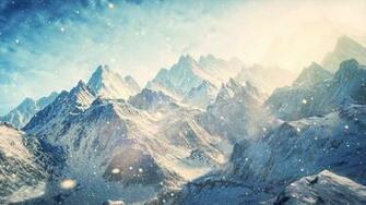 Snowy Mountain Peaks Wallpaper Mountains In