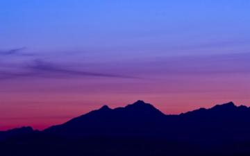 Hq Mountain Silhouette Wallpaper