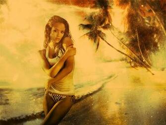 Galerie Wallpaper Babes Bild Details Von Jessica Alba Am Strand Hq