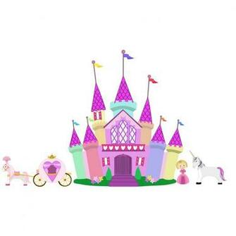 Princess Castle Set Murals For Girls