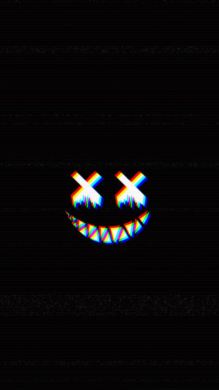 Trippy Dark Aesthetic Halloween Smile Wallpaper