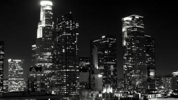 Black And White Cityscapes Buildings Los Angeles Wallpaper