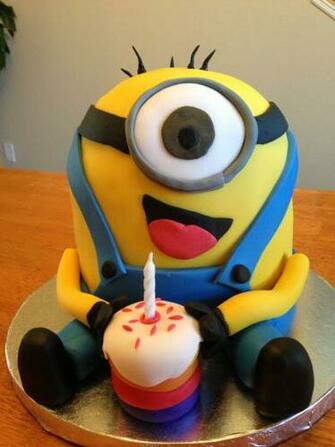 Happy BirtHDay Cake Minions Image